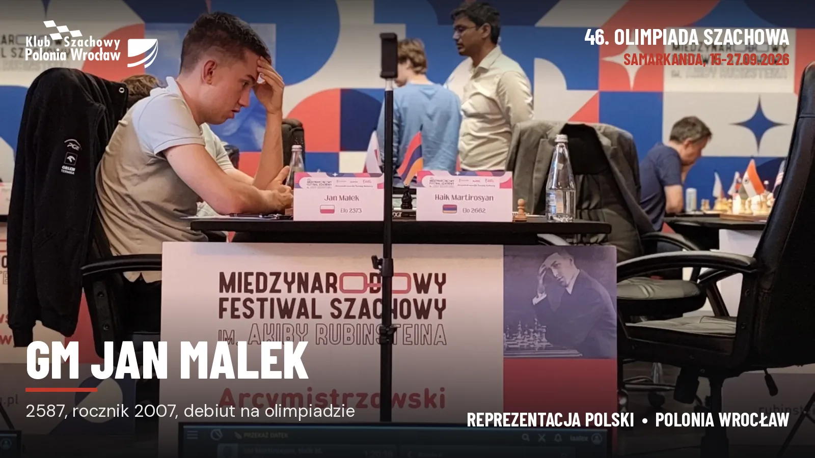 Olimpiada w Samarkandzie zakończona. Malek bez porażki, Kiołbasa bez porażki na pierwszej szachownicy, Gumularz „materiałem na 2650”